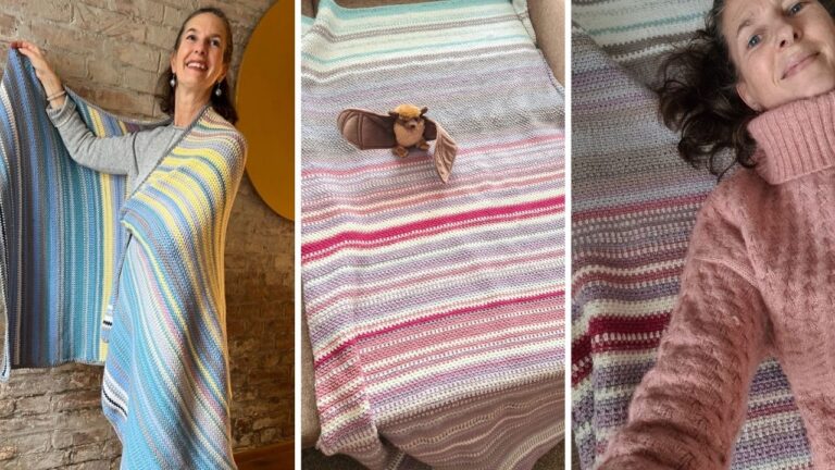 Temperaturdecke gehäkelt