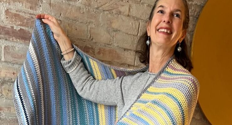 temperaturdecke gehäkelt bunt