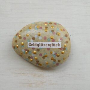 Stein "Geldglitzerglück"