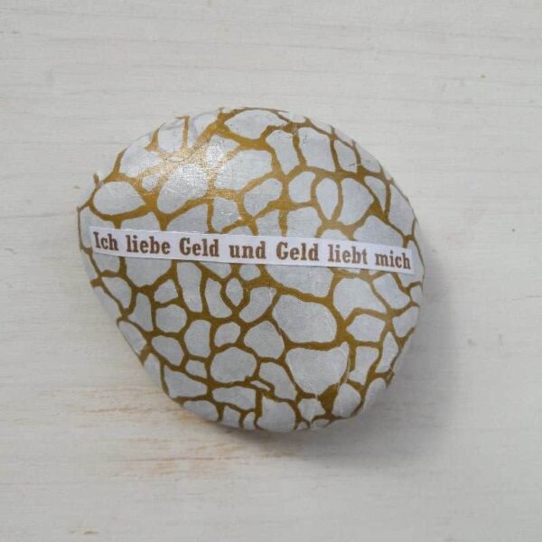 Stein "Ich liebe Geld"