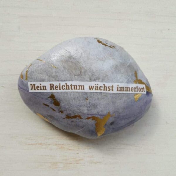 Stein "Mein Reichtum wächst immerfort"