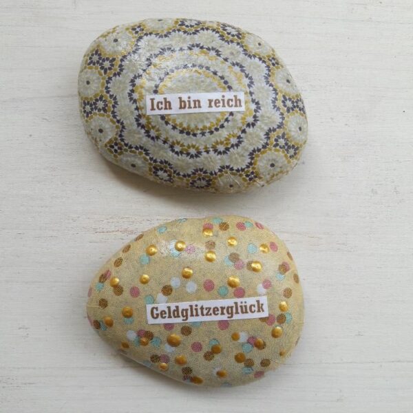 Stein "Geldglitzerglück" – Bild 3