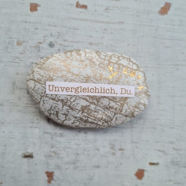 Trauerstein "Unvergleichlich, Du."