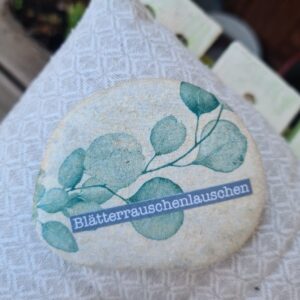 Stein "Blätterrauschenlauschen"