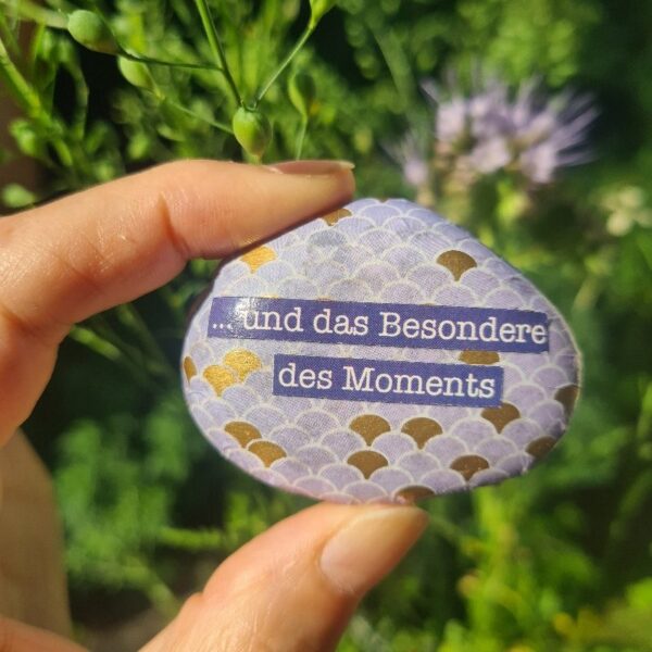 Stein "...und das Besondere des Moments"