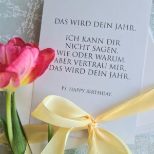 Wunderwort-Karte #deinjahr