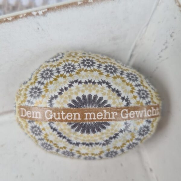 Stein "Dem Guten mehr Gewicht"