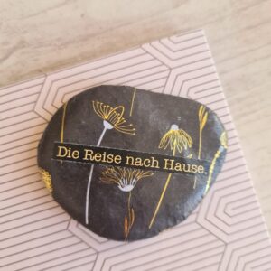 Trauerstein "Die Reise nach Hause"