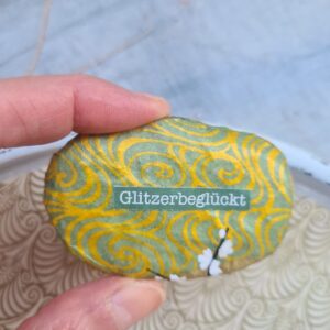 Stein "Glitzerbeglückt"