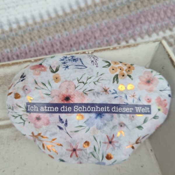 Stein "Ich atme die Schönheit dieser Welt" – Bild 4