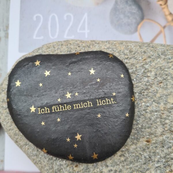 Stein "Ich fühle mich licht"