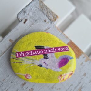 Stein "Ich schaue nach vorn"