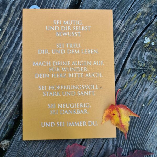 Wunderwort-Karte #immerdu