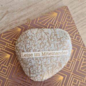 Trauerstein "Leise im Miteinander"