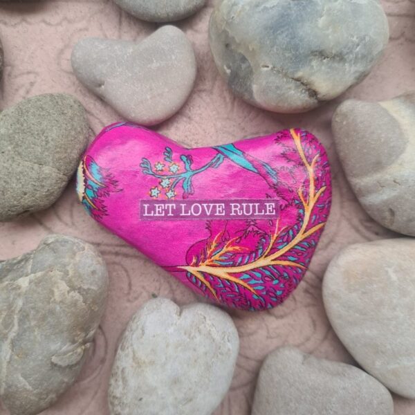 Stein "Let love rule" – Bild 2