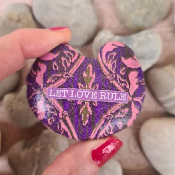 Stein "Let love rule" – Bild 3