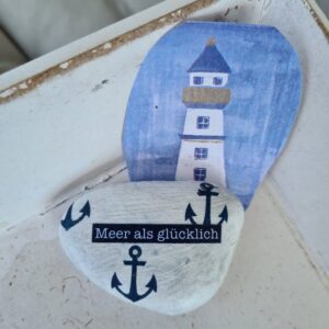 Stein "Meer als glücklich"