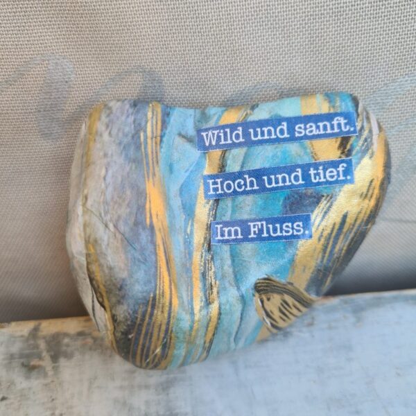 Herz-Stein "Wild und sanft..." – Bild 2