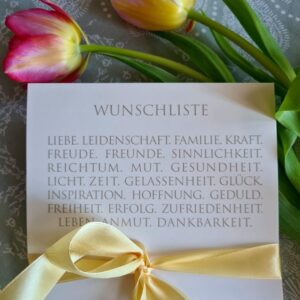 Wunderwort-Karte #wunschliste