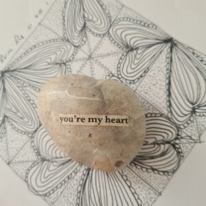 you are my heart auf einem stein