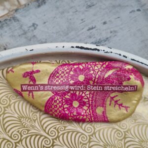 Anti-Stress-Stein goldpink