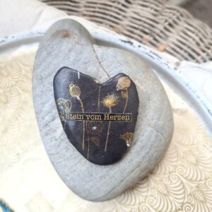 Herzstein schwarz