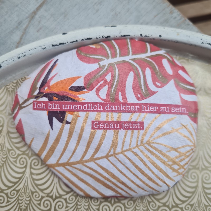 dankbarkeitsstein mit dschungelmuster