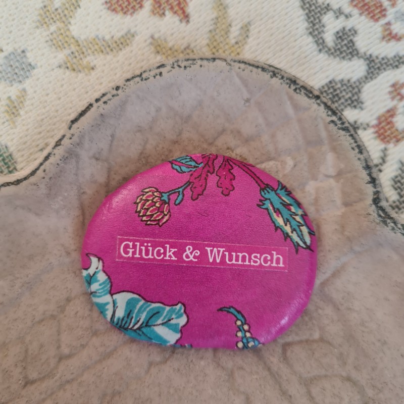 Glücksstein in knallpink